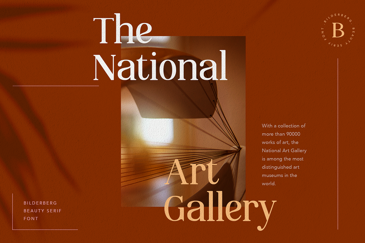 Bilderberg Beauty Serif Font preview 2