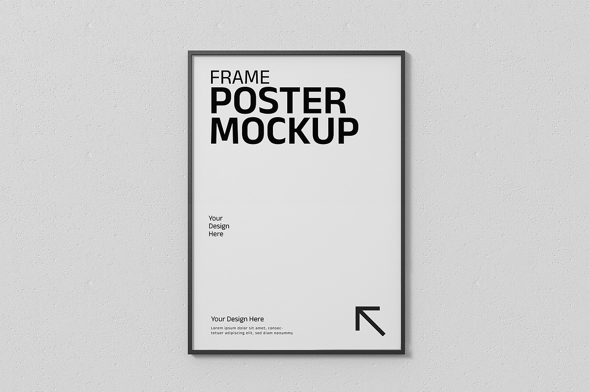 Minimal Poster Frame Mockup, a Product Mockup by graphypix (Photo 4 of 4)