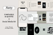Instagram Carousel kit and Quotes, a Social Media Template by Bonumo (Thumbnail 1 of 17)