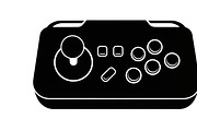 set of gaming controller silhouettes, an Illustration by Amazin_art (Thumbnail 13 of 41)