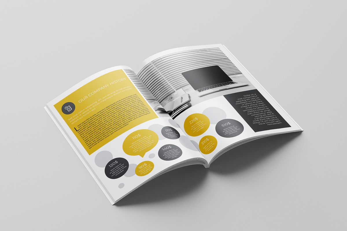 Annual Report Template, a Brochure Template by retrographix (Photo 5 of 14)