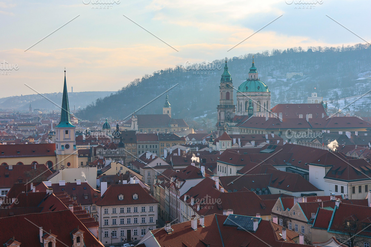Rooftops of Snowy Prague, Czechia, a Photo by cassini_photography (Photo 2 of 2)