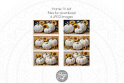 Pumpkins with sunflowers TV art, an Object Graphic by Artisan Craft (Thumbnail 2 of 6)