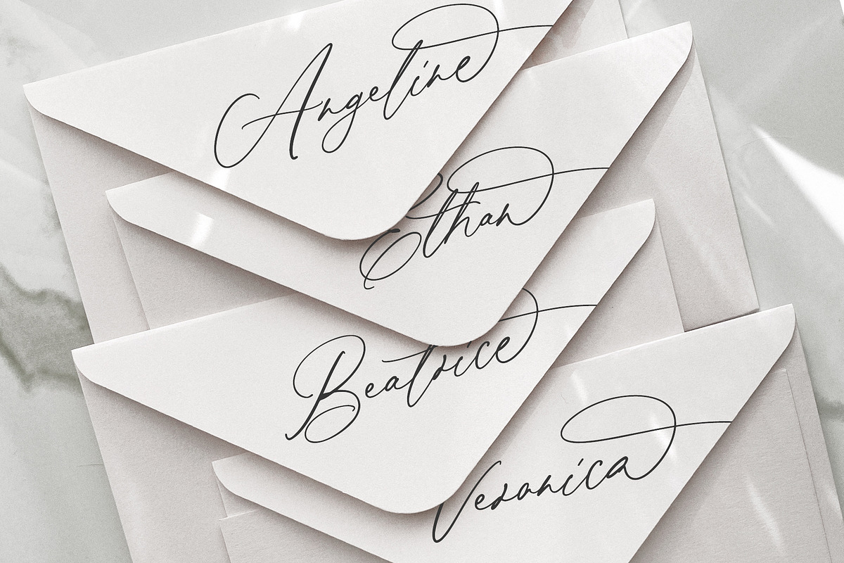 Wedding Calligraphy Font Duo Bundle, a Script Font by Pink Coffie (Photo 49 of 51)