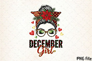 Messy Bun Month Girls Png, a Seasonal Illustration by YA Design (Thumbnail 1 of 4)