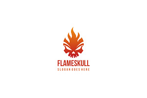 Flame Skull Logo