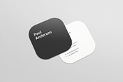 Square Business Card Mockups, a Print Template by resumetemplathttps://d3es (Thumbnail 3 of 6)
