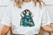 Watercolor Winter Girl Clipart, an Illustration by Libby Wishes (Thumbnail 5 of 6)