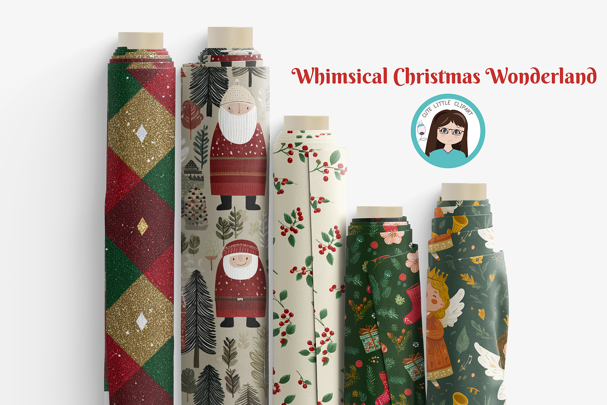 Whimsical Christmas Patterns, a Graphic by Cute Little Workshop (Photo 2 of 5)