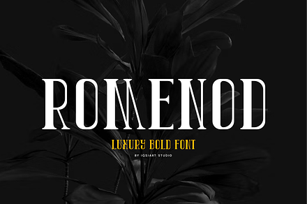 Romenod - Luxury Bold Font, a Serif Font by Iqsiart Studio