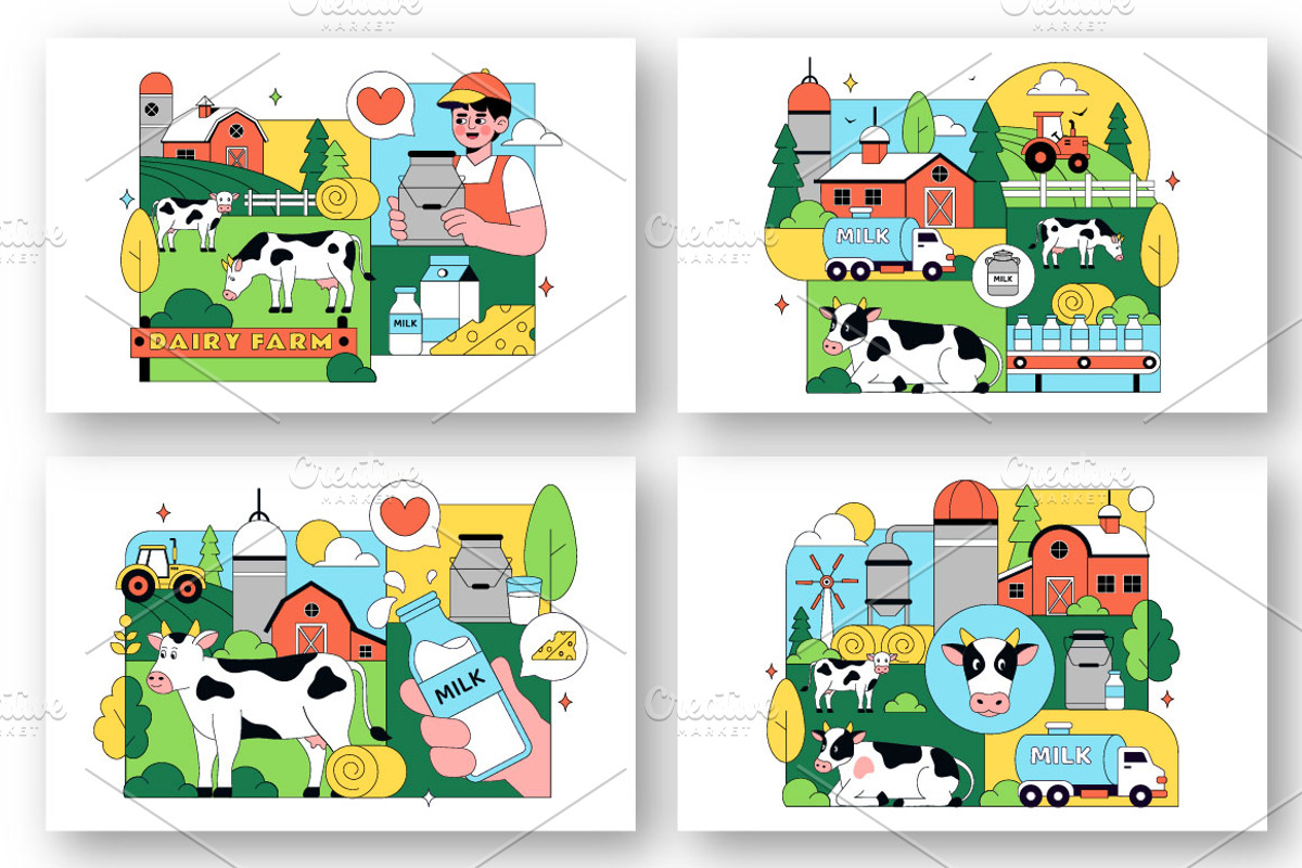 10 Daily Farm Illustration, an Animal Illustration by denayunebgt (Photo 3 of 4)