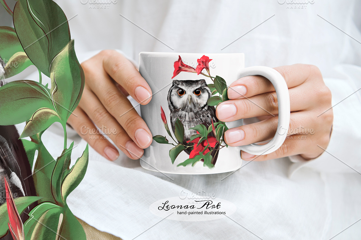 Lovely Owl, an Illustration by Leonaa art (Photo 6 of 7)