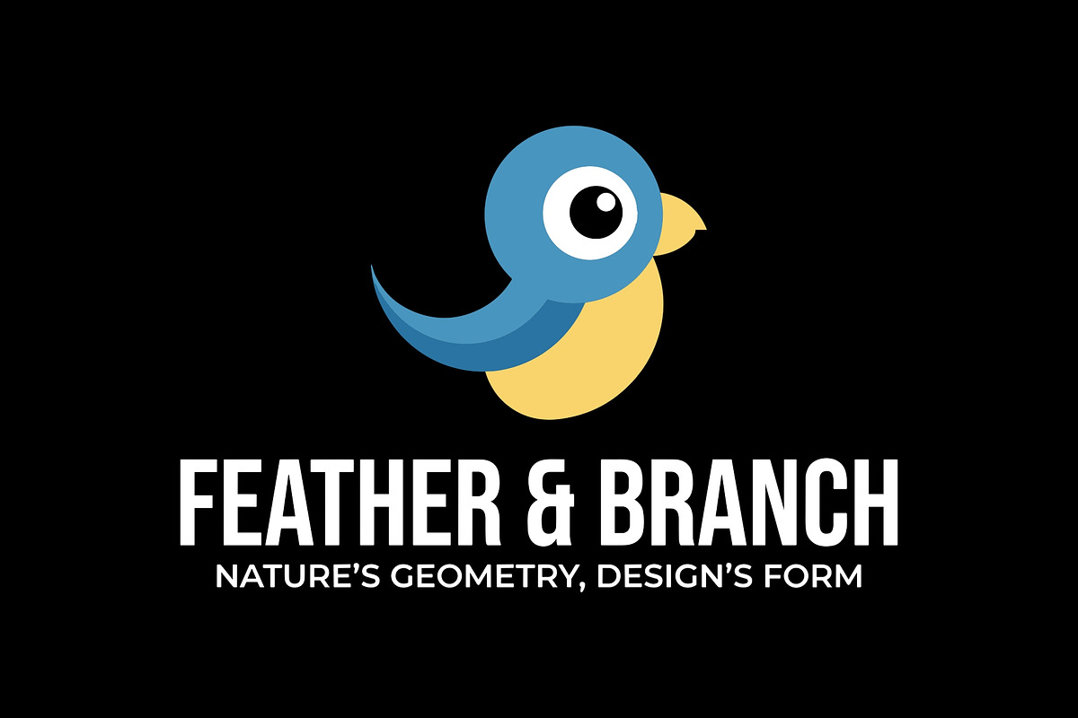 Feather & Branch Mascot Cartoon Logo, an Animal Illustration by Cekal_std (Photo 1 of 3)