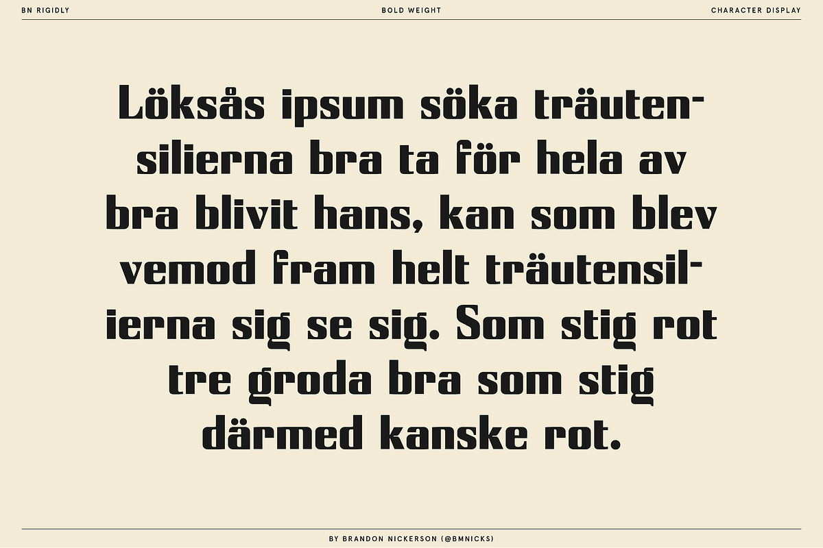 Rigidly - Thoughtfully Geometric, a Sans Serif Font by Bnick (Photo 11 of 13)