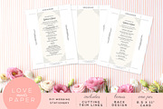 Wedding Program Template P1006, a Templates & Theme by Love Meets Paper (Thumbnail 2 of 2)