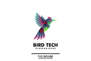 Bird Tech Gradient Logo