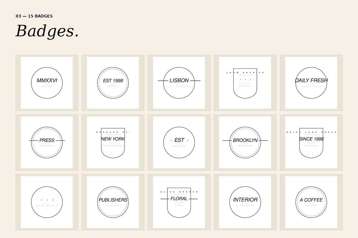 Muse Collective — 80 Editorial Logos, a Branding & Logo Template by Just Necessary (Photo 4 of 9)