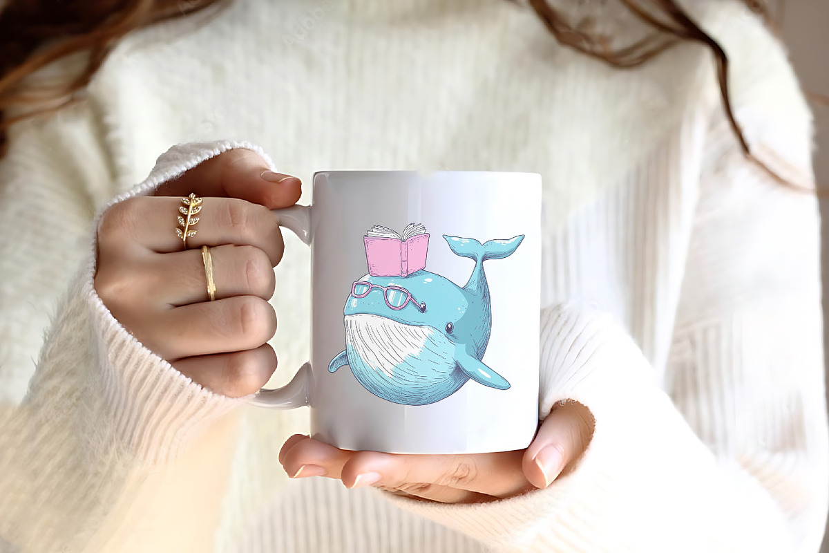 Undersea Reading Clipart, an Illustration by CreationArt (Photo 4 of 9)