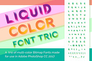 Liquid Color Font Trio, a Font by 9 Lives Illustration (Thumbnail 1 of 6)