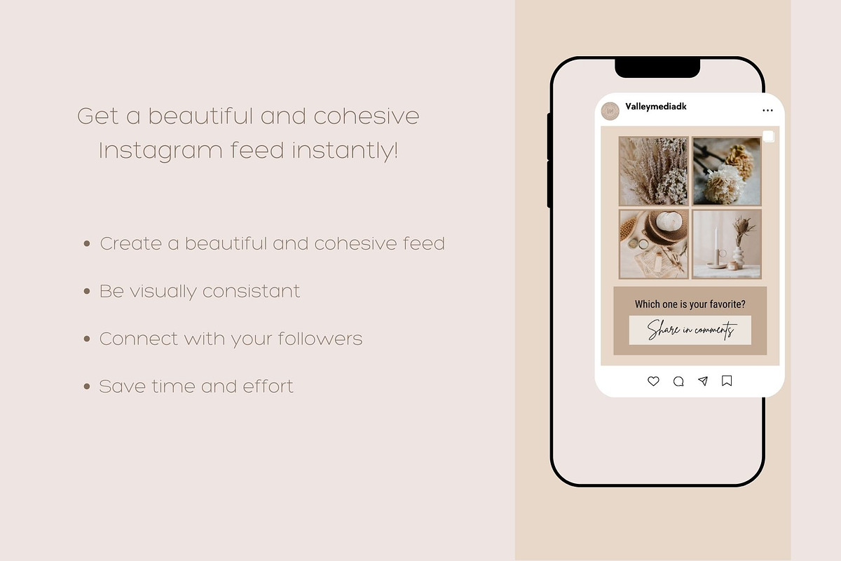 Nordic Instagram post template, a Social Media Template by Valley Media Templates (Photo 4 of 6)