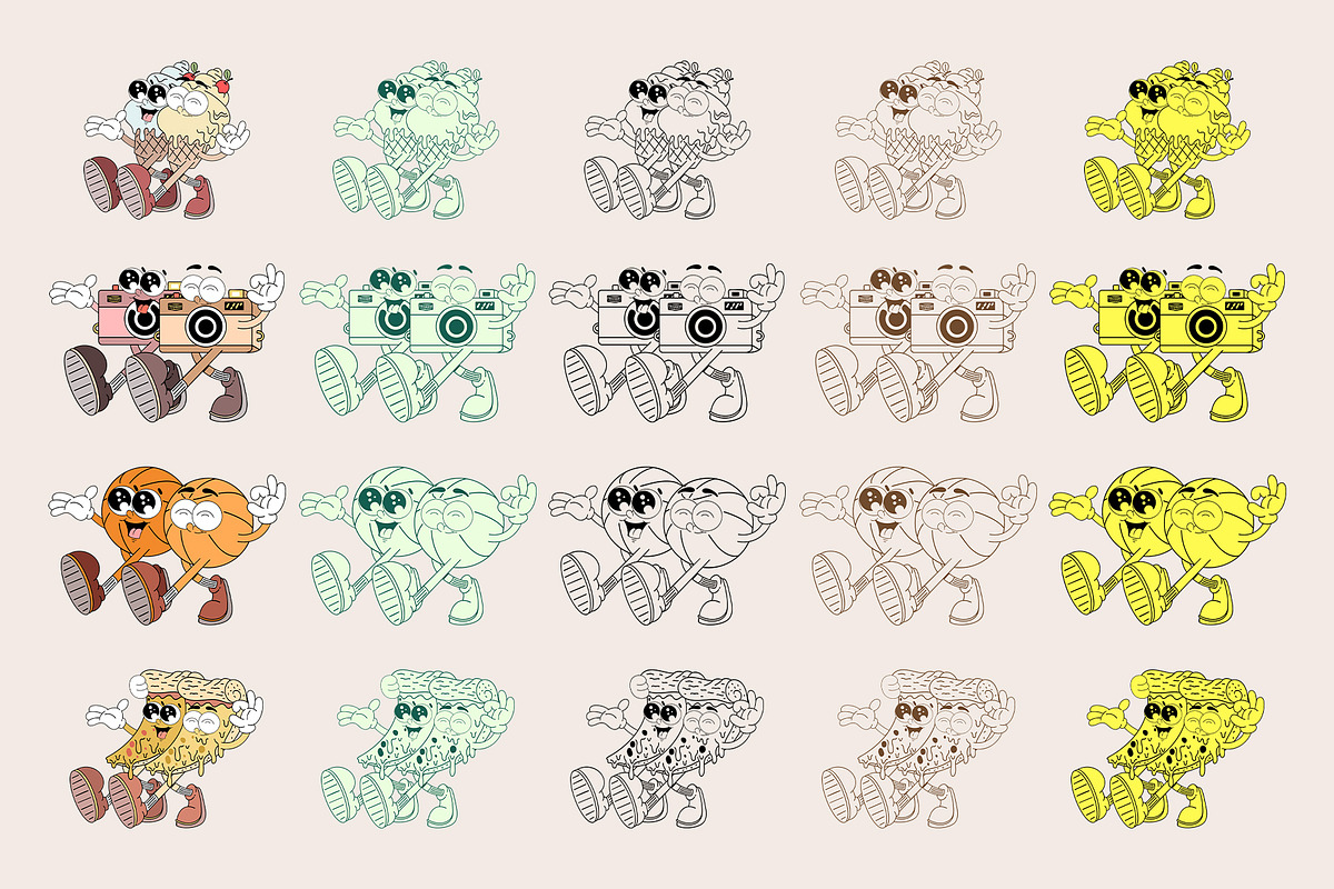 Twins - Characters Collection, an Object Illustration by Alina Sh (Photo 7 of 13)