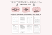PLR Canva planner bundle, a Templates & Theme by Cate Creates (Thumbnail 3 of 6)