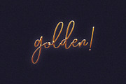 HD Photoshop Gold, text logo FX, a Layer Style Add-On by Giallo (Thumbnail 6 of 15)