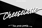 Cheese latte font duo, a Script Font by greatypes studio (Thumbnail 1 of 9)