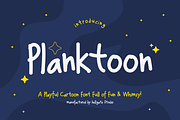 Planktoon Playful Font, a Handwritten Font by GRVS Studio (Thumbnail 1 of 4)