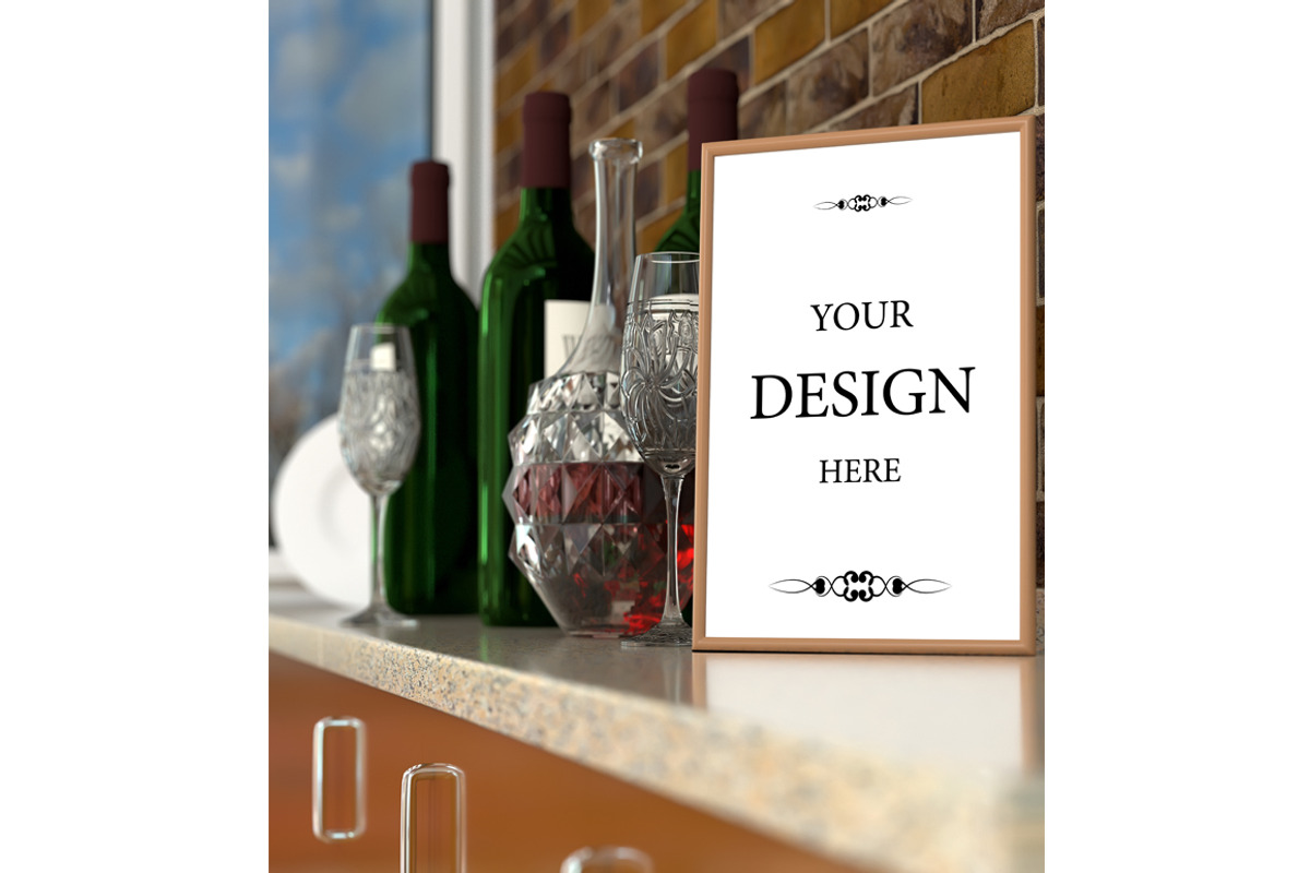 Abstract kitchen interior, a Product Mockup by Larser