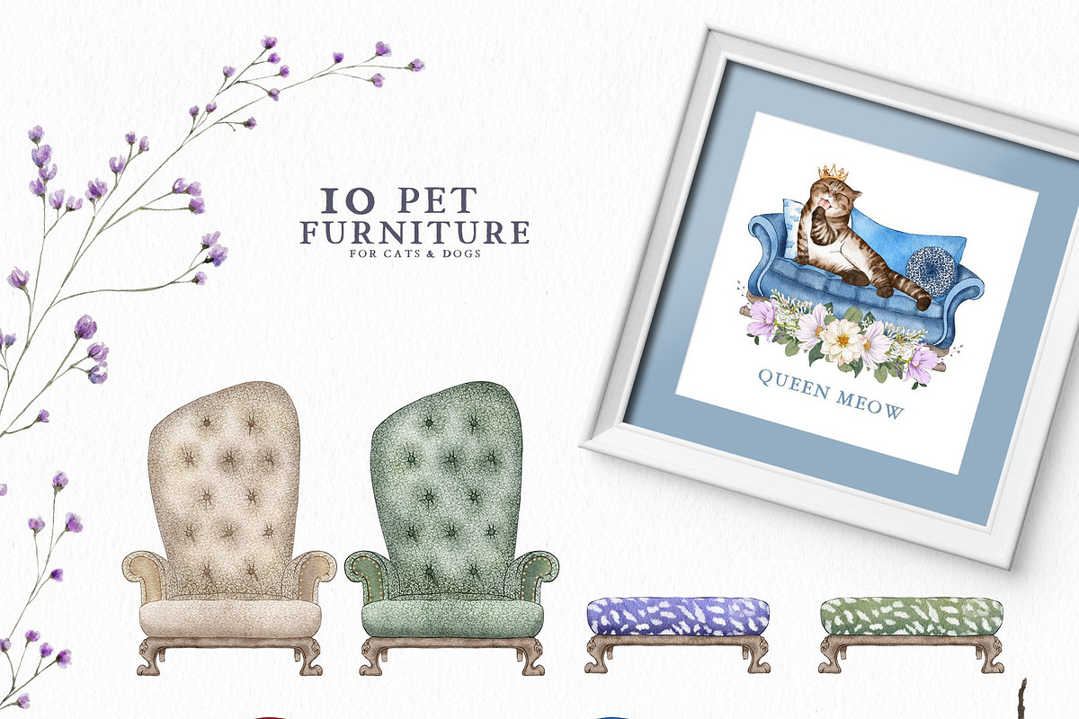Pet Illustrations Patterns & Borders, a Graphic by Pretty Little Lines (Photo 23 of 29)