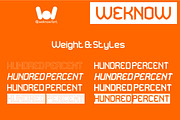 Hundred Percent font, a Font by weknow (Thumbnail 7 of 8)
