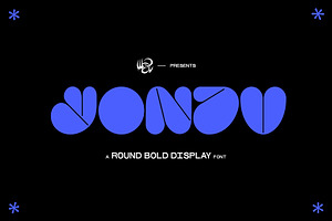 YONDU bold round display typeface
