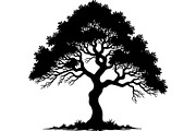 Silhouette Tree Vector Clipart Pack, an Object Graphic by jahid234 (Thumbnail 7 of 10)
