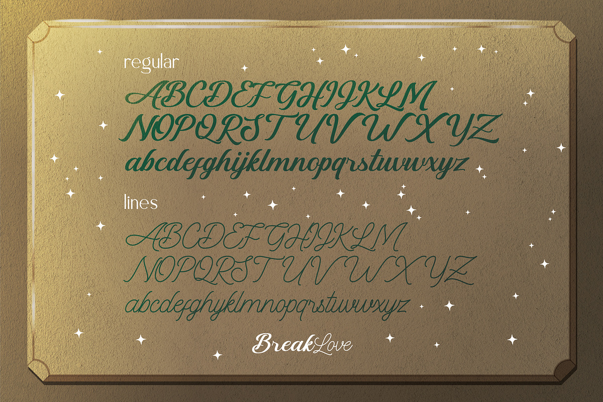 BreakLove, a Script Font by Drizy (Photo 8 of 9)