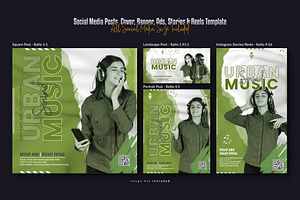 Urban Music Artist Instagram Post, a Design Template by Creative_View