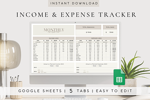 Income & Expense Tracker Spreadsheet