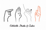 26 Letters 10 Numbers Sign Language, an Education Illustration by pkahraman (Thumbnail 2 of 4)