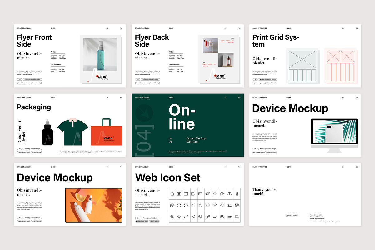 Brand Identity Guidelines Template, a Presentation Template by E-Type (Photo 5 of 5)
