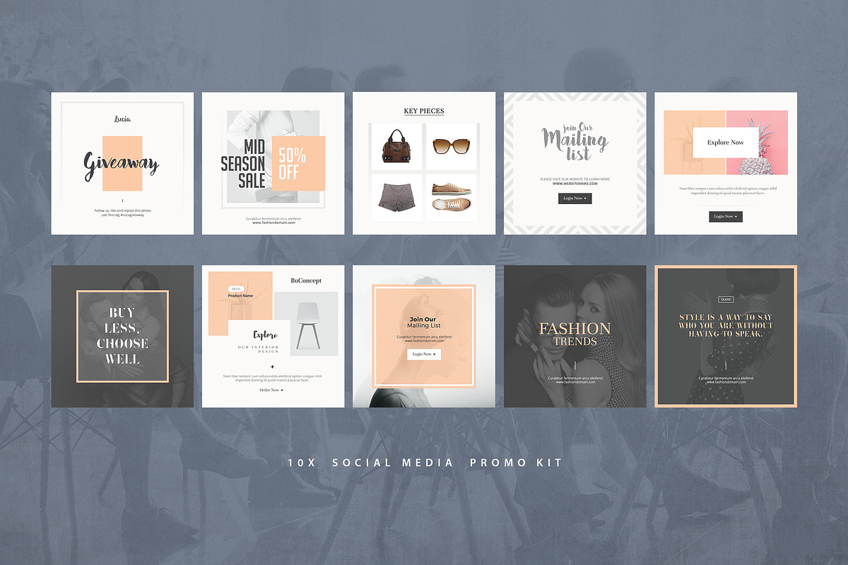 Multipurpose - Social Media Pack, a Social Media Template by Crevo Studio (Photo 4 of 4)