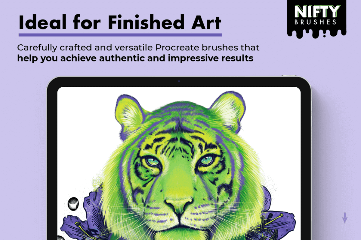 Nifty Brushes for Procreate, a Brush Add-On by Riveros Illustration (Photo 4 of 11)