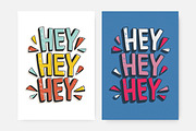 Hey Hey Hey lettering, a Decorative Illustration by Good Studio (Thumbnail 1 of 3)