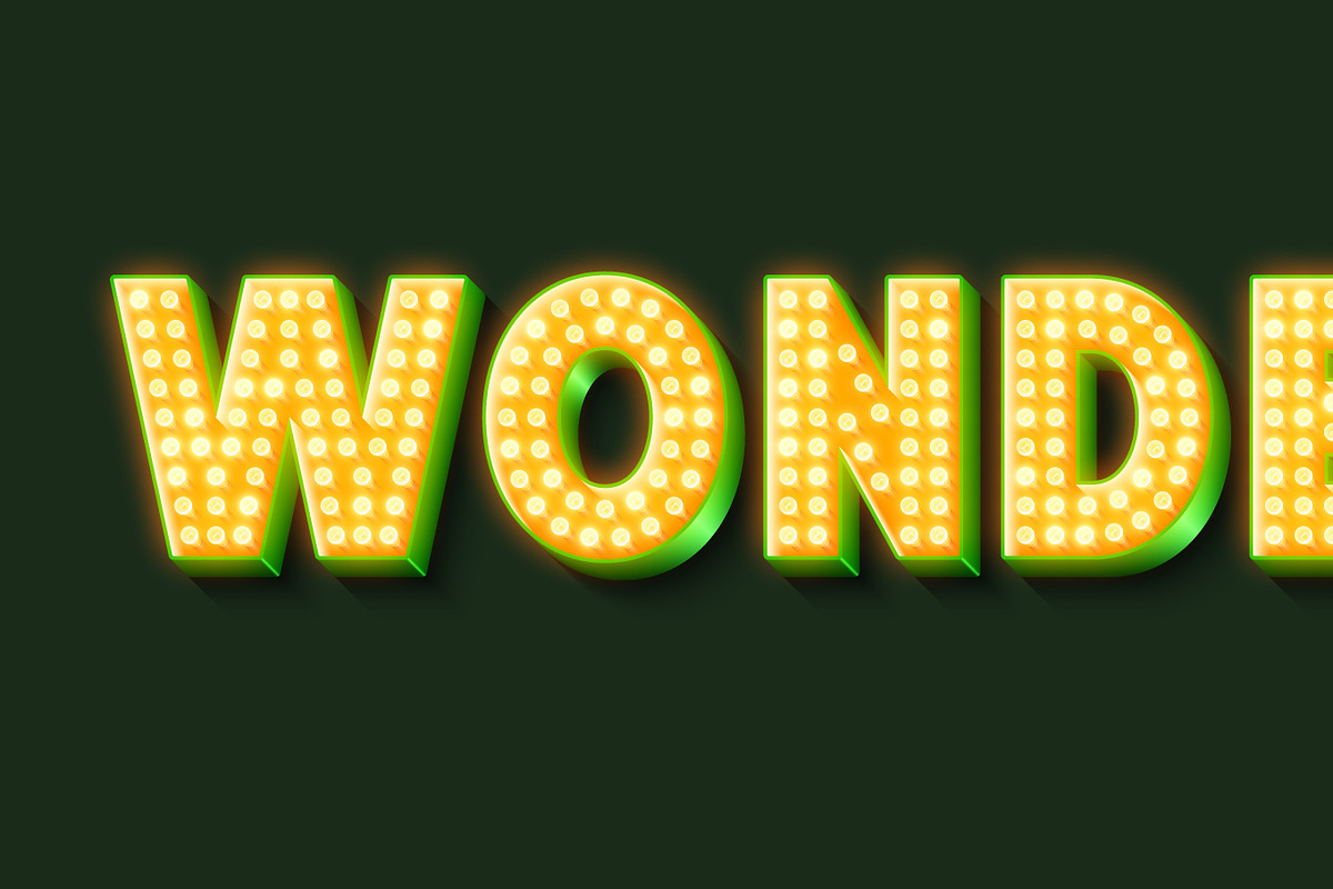 Modern bright lights alphabet, an Object Graphic by RevelStockart (Photo 7 of 8)