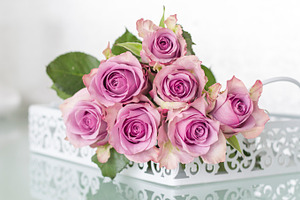 Purple Roses Bouquet
