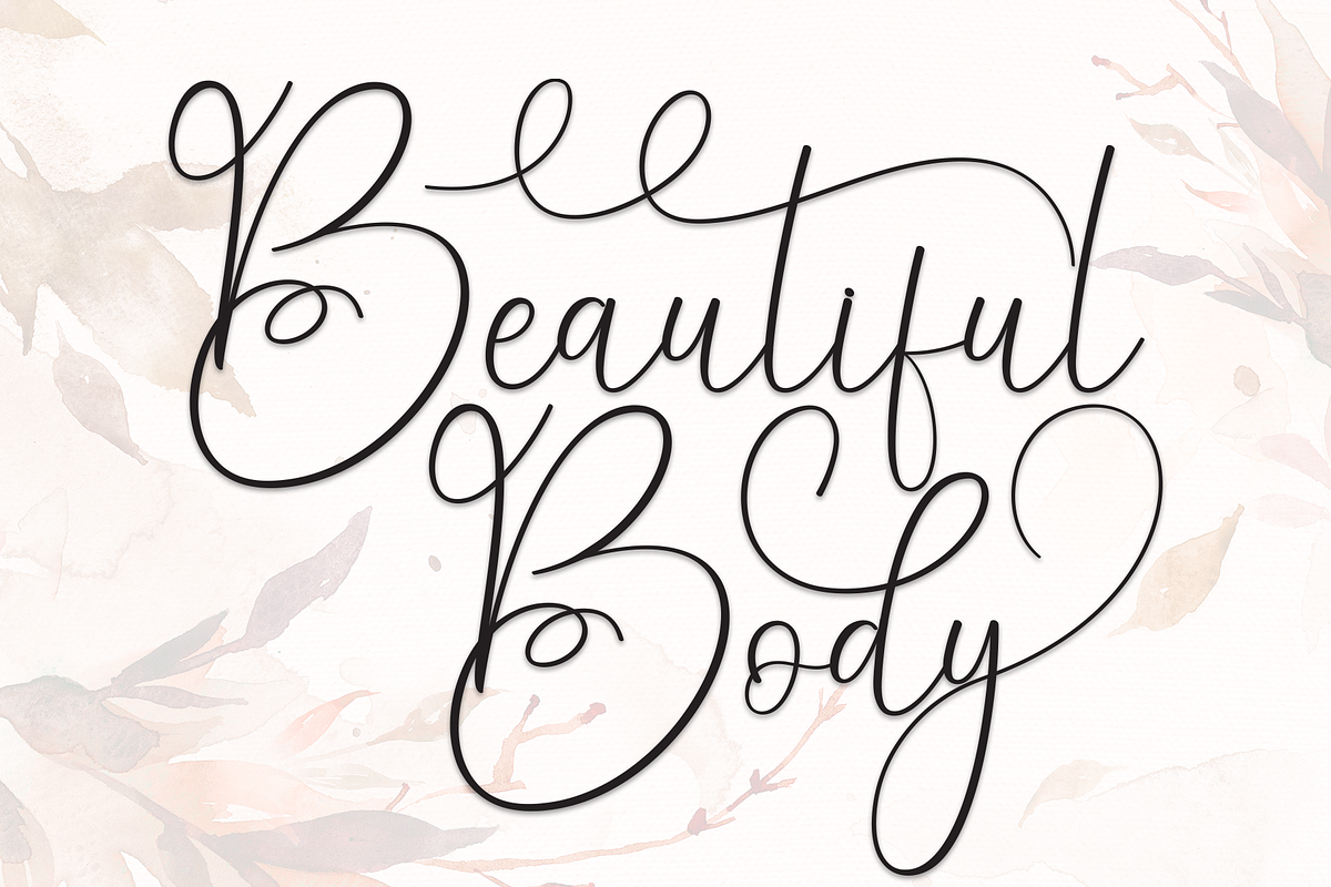 Beautiful Body | Script Font, a Handwritten Font by Scratchones ...