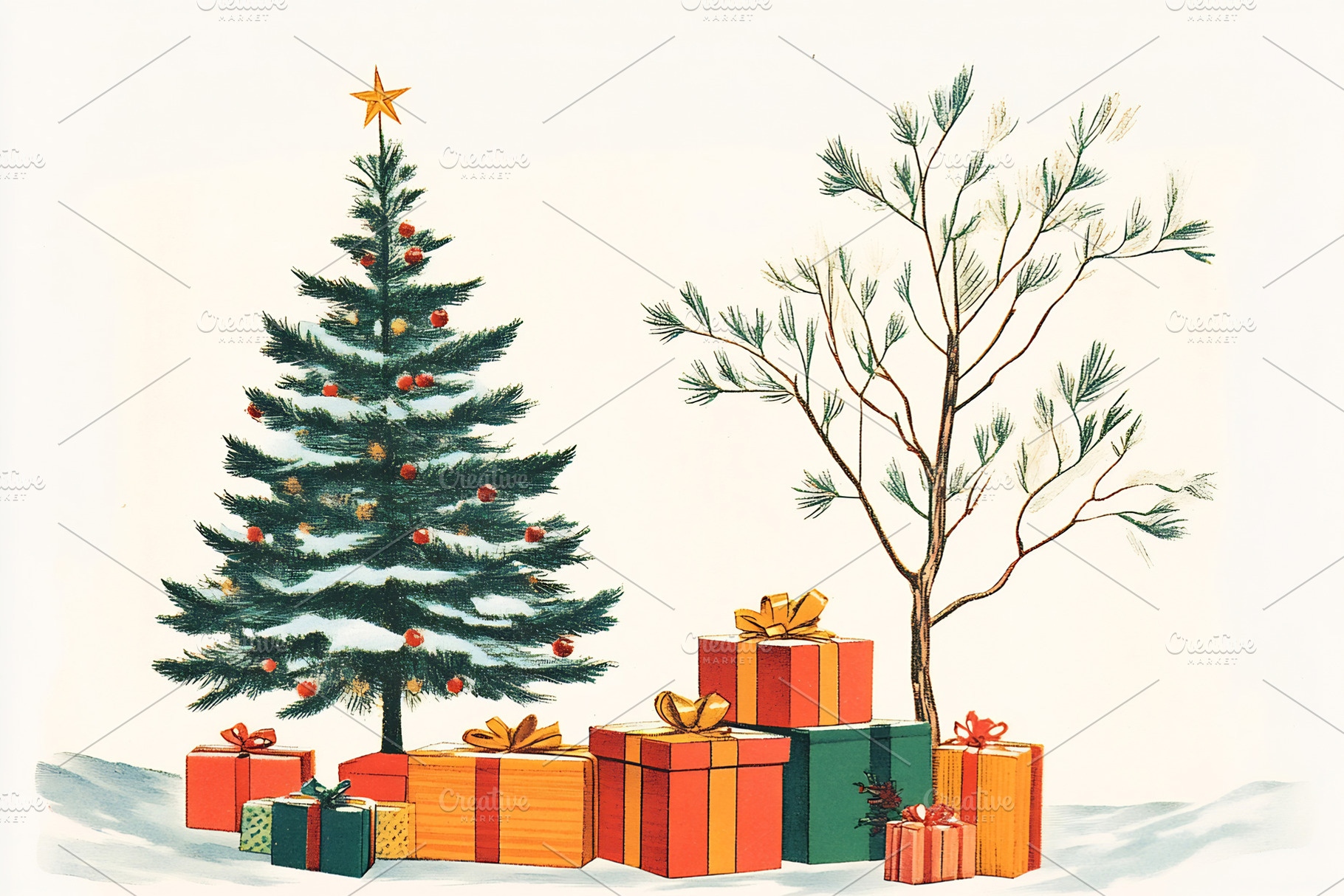 Tree and gifts by the fire, a Holiday Photo by Beautiful things