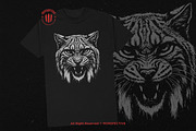 10 Bundle Dark Art Bobcat Lynx Tiger, an Illustration by Morspective (Thumbnail 2 of 7)
