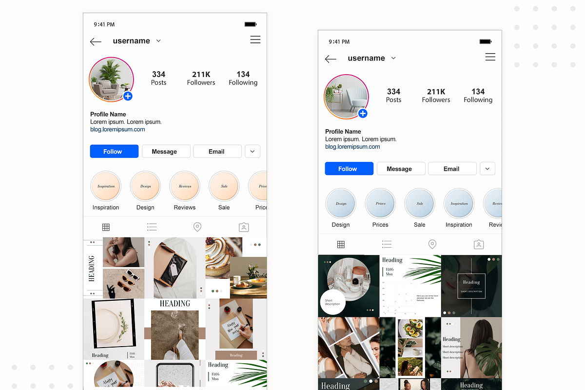 30 Canva Instagram Templates (Feed), a Social Media Template by KaluginaWEB (Photo 7 of 7)