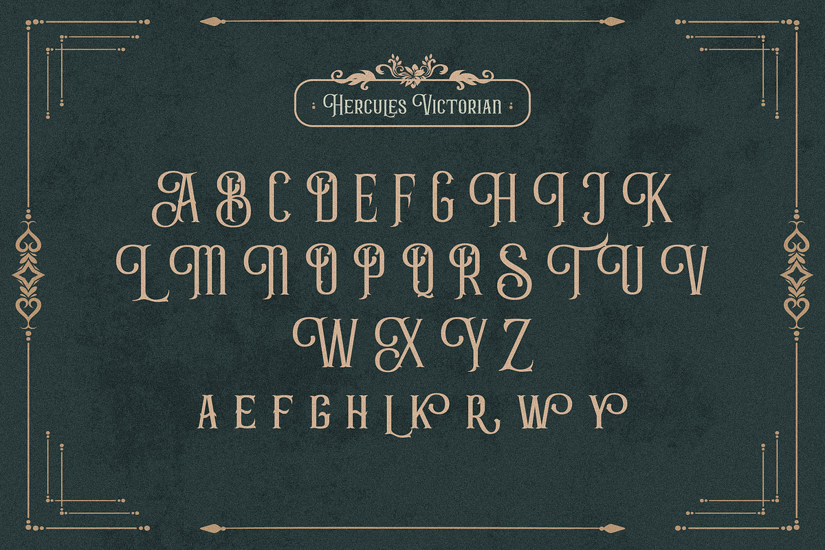 Hercules Victorian Typeface Font, a Sans Serif Font by Storytype Studio (Photo 13 of 14)