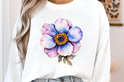 Watercolor Summer Wildflowers Png, an Illustration by SinaCreation (Thumbnail 8 of 9)